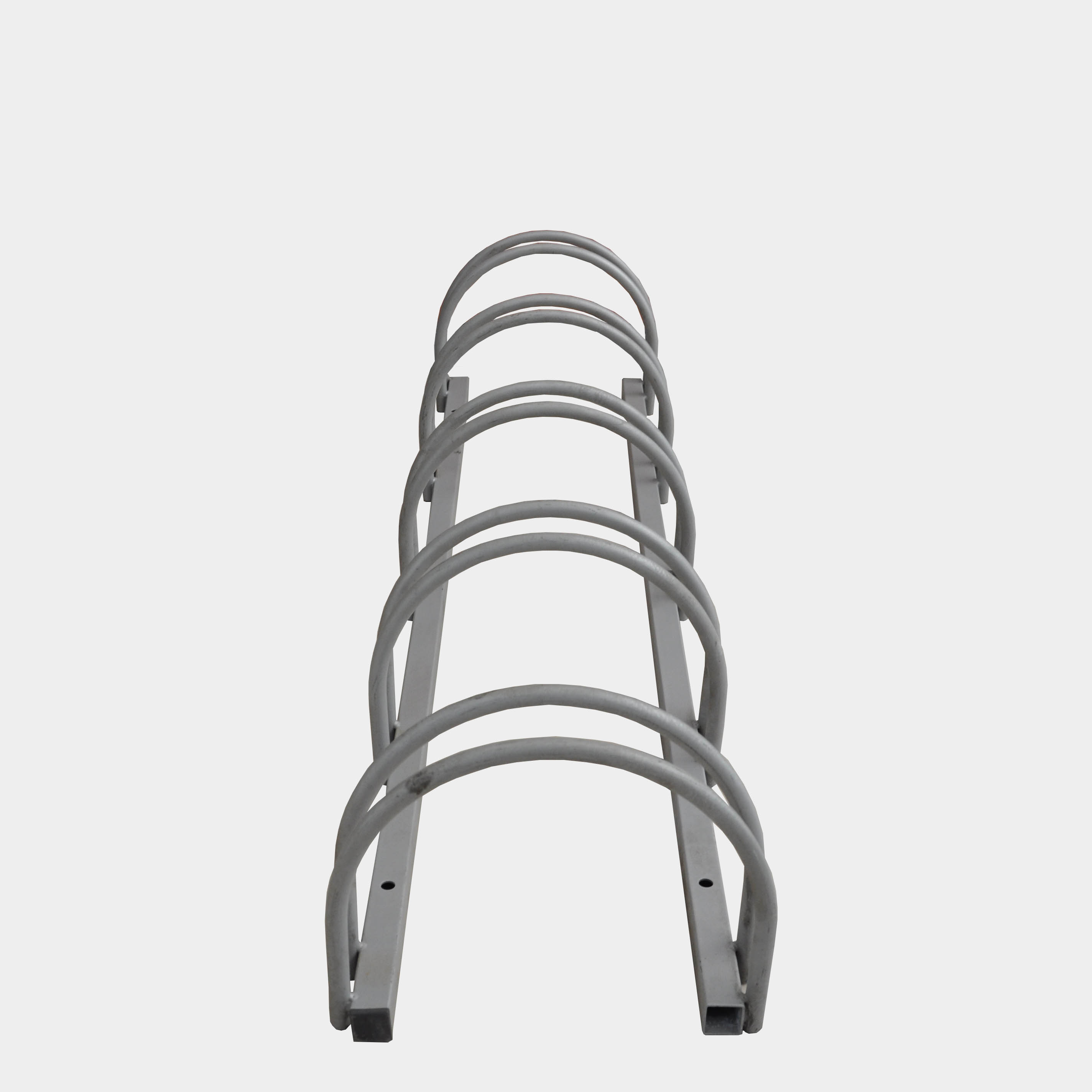Industrieller kommerzieller Silber Platzsparender Fahrradträger zur Schienenmontage