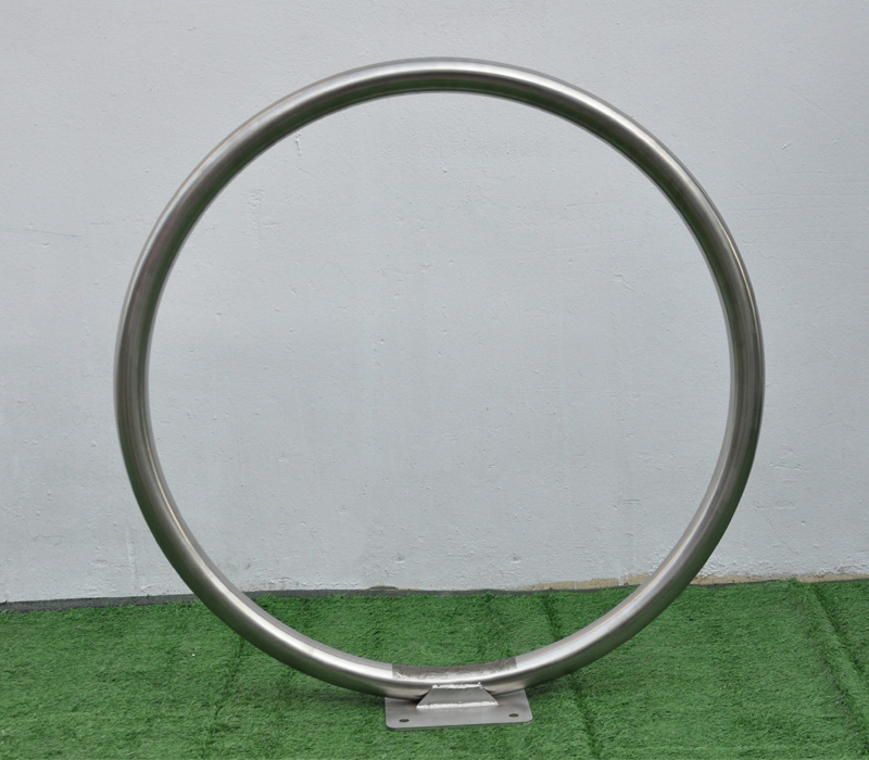 Single Hoop Full Angled Ring Bike Rack Curve Circle Fahrradständer