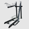 Hot Sell Outdoor Black Powder Coating Doppeldecker-Fahrrad-Parkplatz