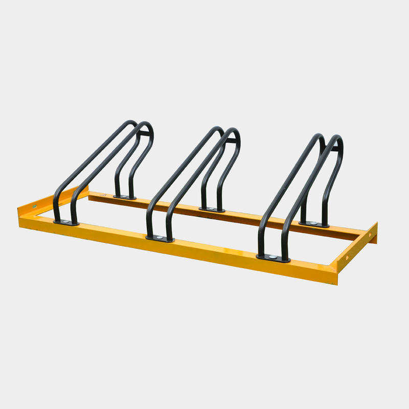 Horizontale 3-Halter-Fahrradträger-Aufbewahrung für den Außenbereich