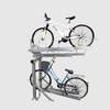 Startseite Double Tier 4 Fahrradständer Fahrrad-Low-Profile-Gepäckträger mit Stauraum