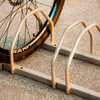 Doppelseitige Boden-Fahrrad-Parkanzeige für den Außenbereich