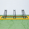Gelb-Schwarz-Pulverbeschichtung 3-stöckiger Fahrradträger für den Außenbereich