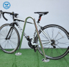 Schwarz pulverbeschichtet Einzel-V-Fahrradständer Parkschienen Poller