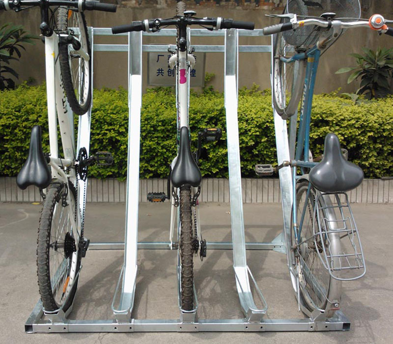 Outdoor-Boden L-Typ Schwerlast-Halbvertikal-Fahrradständer